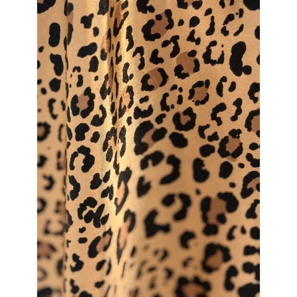 In Bloom By Jonquil Women Satin Pajama Tank Top Plus Size 2X Brown Leopard Print - Picture 5 of 10